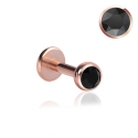 Chirurgenstahl 316L – Micro Labret mit Premium-Kristall und PVD-Beschichtung