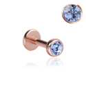 Chirurgenstahl 316L – Micro Labret mit Premium-Kristall und PVD-Beschichtung