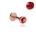 Chirurgenstahl 316L – Micro Labret mit Premium-Kristall und PVD-Beschichtung