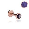 Chirurgenstahl 316L – Micro Labret mit Premium-Kristall und PVD-Beschichtung