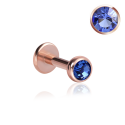 Chirurgenstahl 316L – Micro Labret mit Premium-Kristall und PVD-Beschichtung