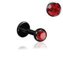 Chirurgenstahl 316L – Micro Labret mit Premium-Kristall und PVD-Beschichtung