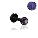 Chirurgenstahl 316L – Micro Labret mit Premium-Kristall und PVD-Beschichtung