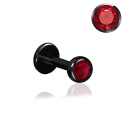 Chirurgenstahl 316L – Micro Labret mit Premium-Kristall und PVD-Beschichtung
