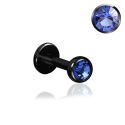 Chirurgenstahl 316L – Micro Labret mit Premium-Kristall und PVD-Beschichtung