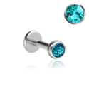 Chirurgenstahl 316L – Micro Labret mit Premium-Kristall