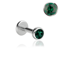 Chirurgenstahl 316L – Micro Labret mit Premium-Kristall