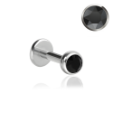 Chirurgenstahl 316L – Micro Labret mit Premium-Kristall