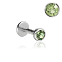 Chirurgenstahl 316L – Micro Labret mit Premium-Kristall