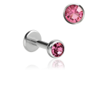 Chirurgenstahl 316L – Micro Labret mit Premium-Kristall
