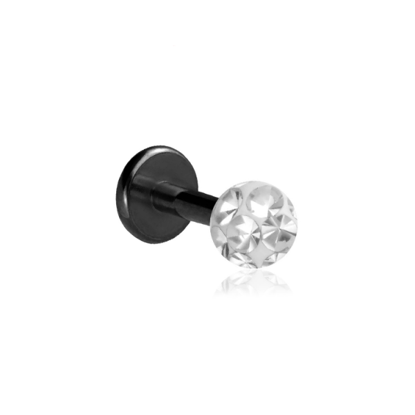 Chirurgenstahl 316L – Micro Labret mit Epoxy-Kugeln & PVD-Beschichtung 