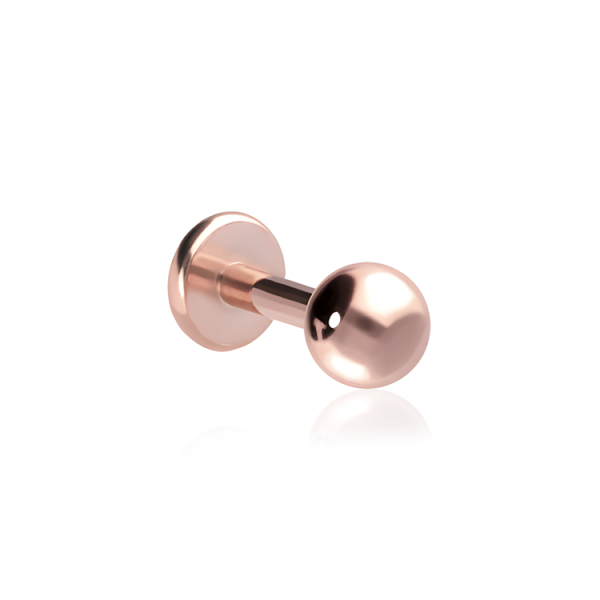 Titan (Grad 23) – Micro-Labret mit Schraubkugeln & PVD-Beschichtung