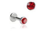 Titan G23 - Labret mit Premium-Kristall 