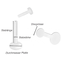 Bioplast – Labret mit Plug-in-System & flachem Bioplast-Aufsatz