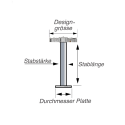 Chirurgenstahl 316L – Micro-Labret mit Innengewinde & PVD-Beschichtung