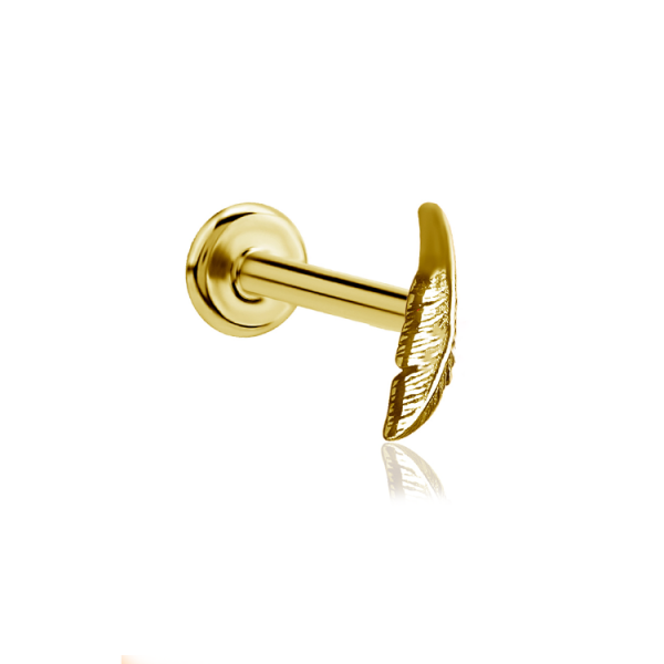 Chirurgenstahl 316L – Micro-Labret mit Innengewinde & PVD-Beschichtung