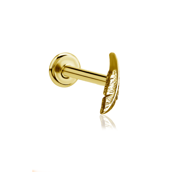 Chirurgenstahl 316L – Micro-Labret mit Innengewinde & PVD-Beschichtung