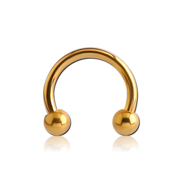 Chirurgenstahl 316L – Micro-Hufeisenringe mit PVD-Beschichtung 