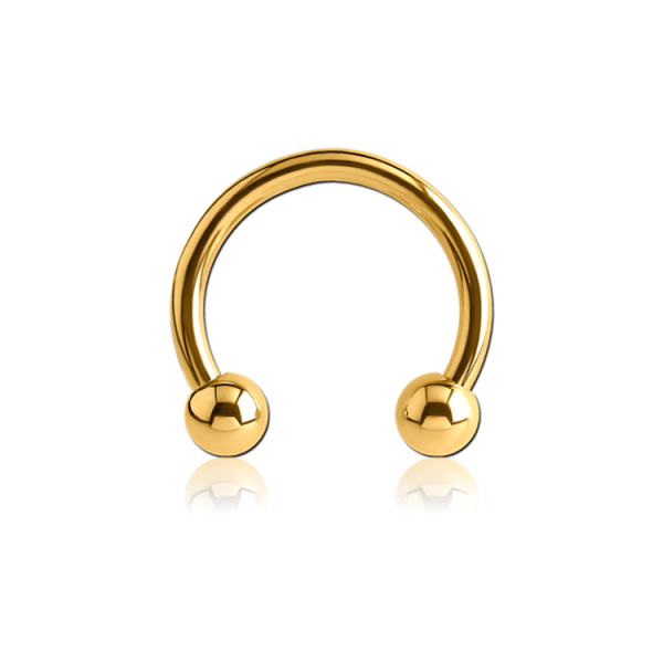 Chirurgenstahl 316L – Micro-Hufeisenringe mit PVD-Beschichtung 