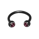 Chirurgenstahl 316L – Micro-Hufeisenringe mit Premium-Kristall & PVD-Beschichtung 