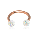 Chirurgenstahl 316L – Micro-Hufeisenringe mit Epoxy-Kugeln & PVD-Beschichtung