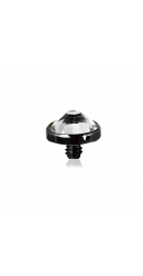 Titan G23 – Mini-Schraubdisc mit Aussengewinde mit Premium-Kristall & PVD-Beschichtung 